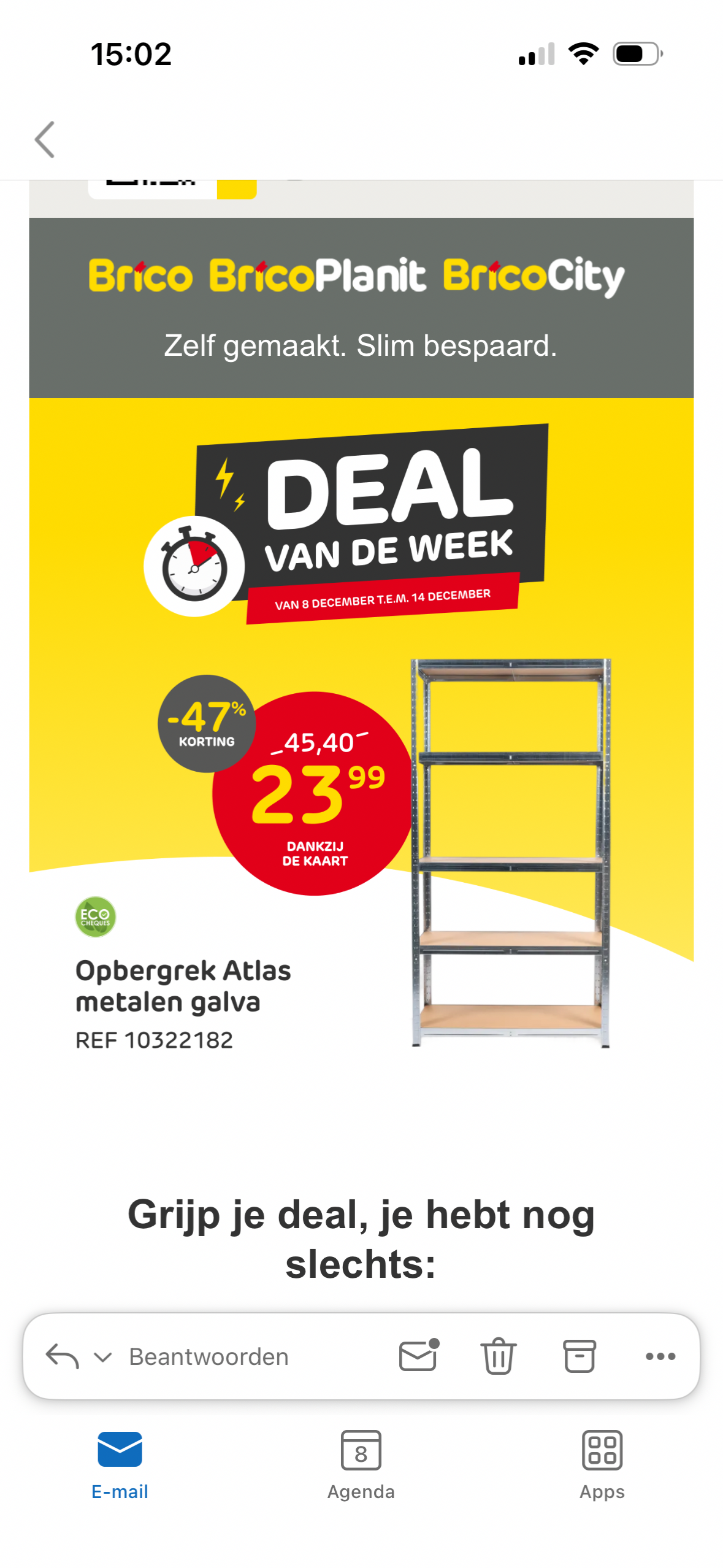 Deal van de week bij Brico