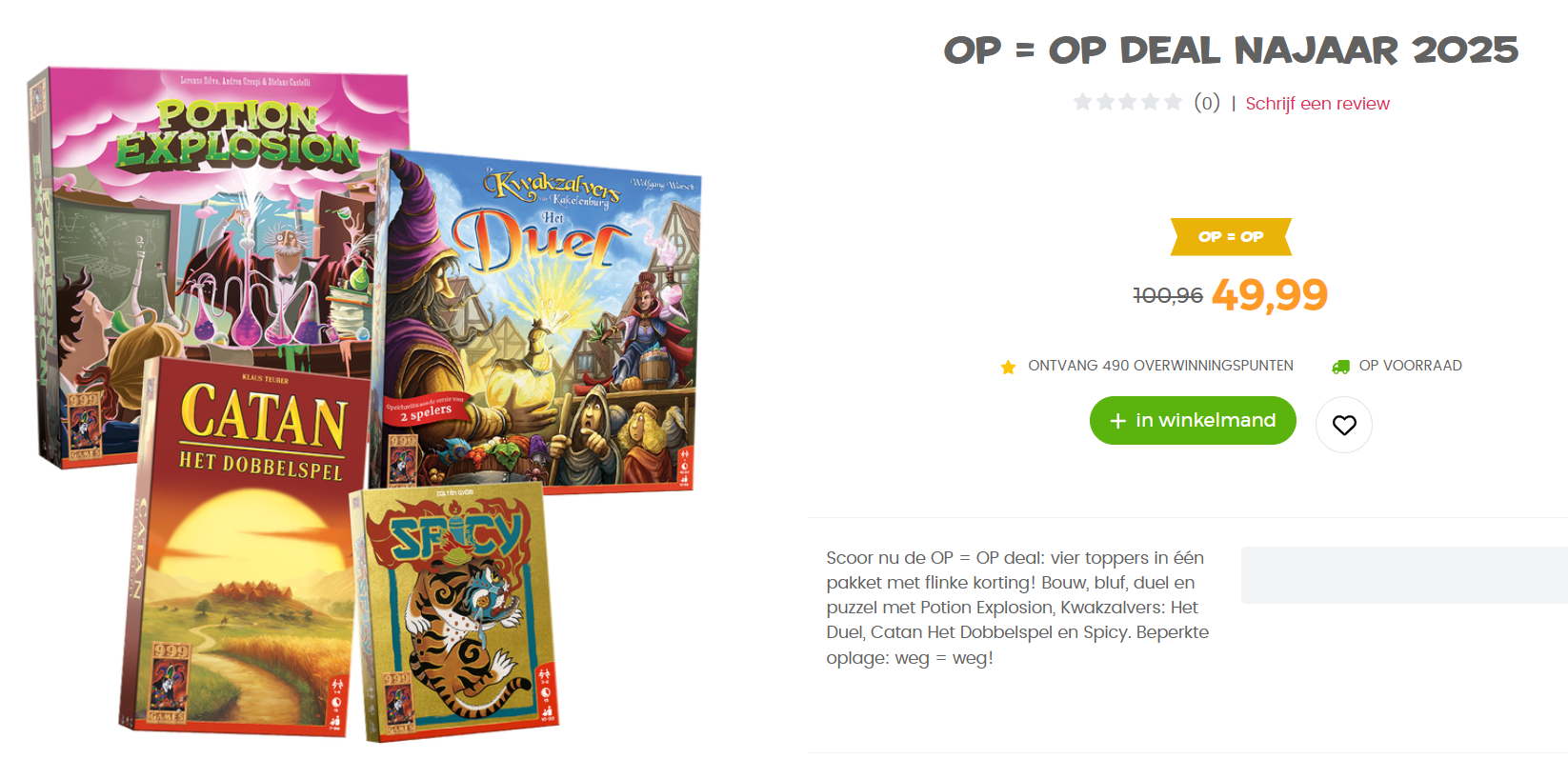 Gezelschapsspellen deal!!