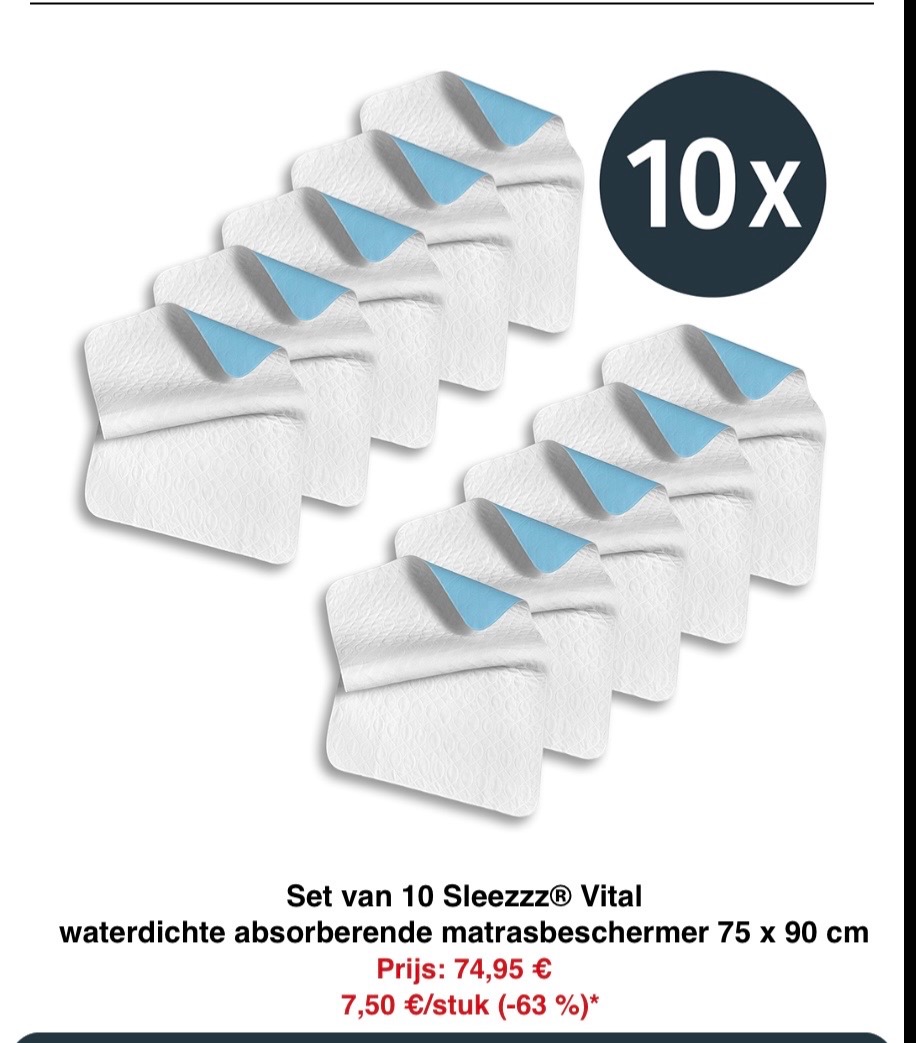 Saugvlies-Matratzenoplegger -63%