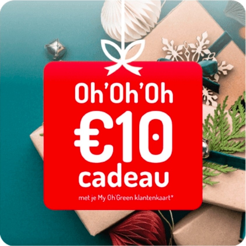 €10 korting cadeau bij Oh’Green