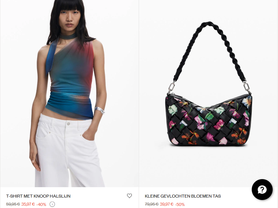 Tot -50% in Desigual sale