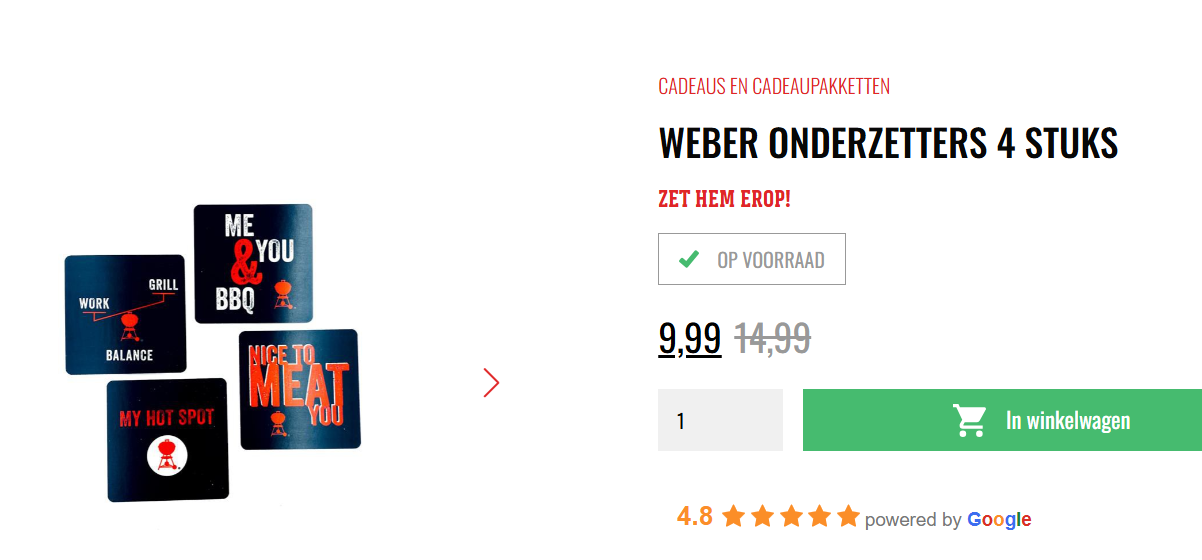 Weber Kerstgeschenken tot 33% goedkoper 🎁