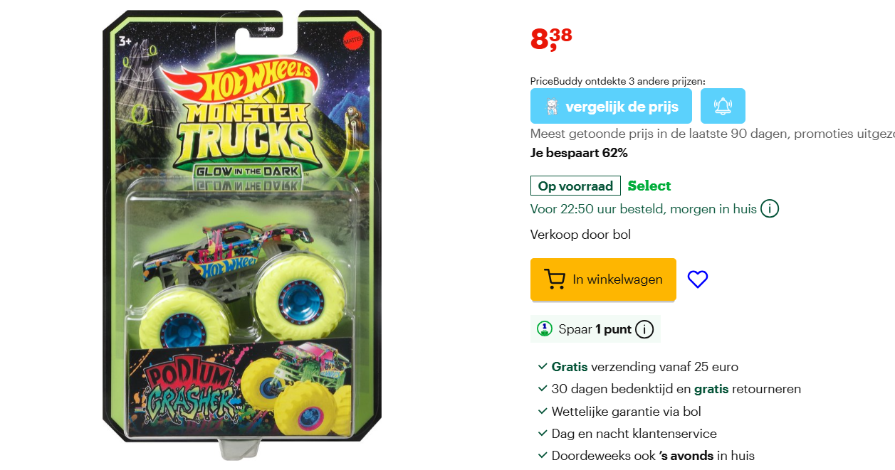Hot Wheels Monster Trucks voor €8,38