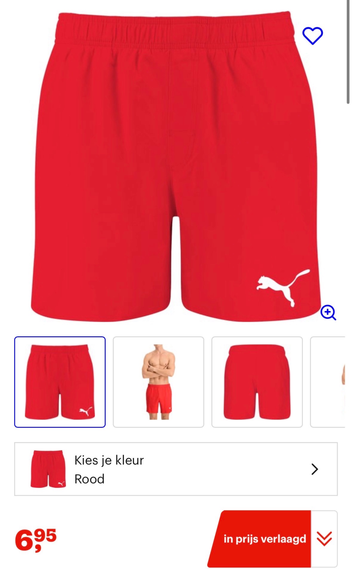 Zwemshort Puma -76%