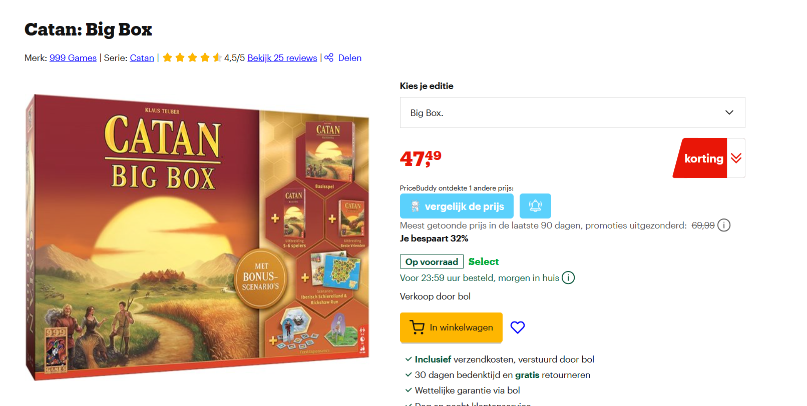 Uren spelplezier met Catan: big box editie! Laagste prijs ooit