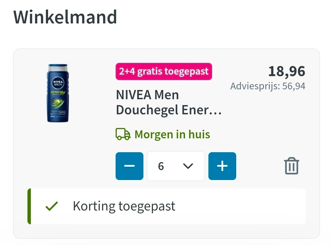 Nivea Men douchegel goedkoop bij Plein
