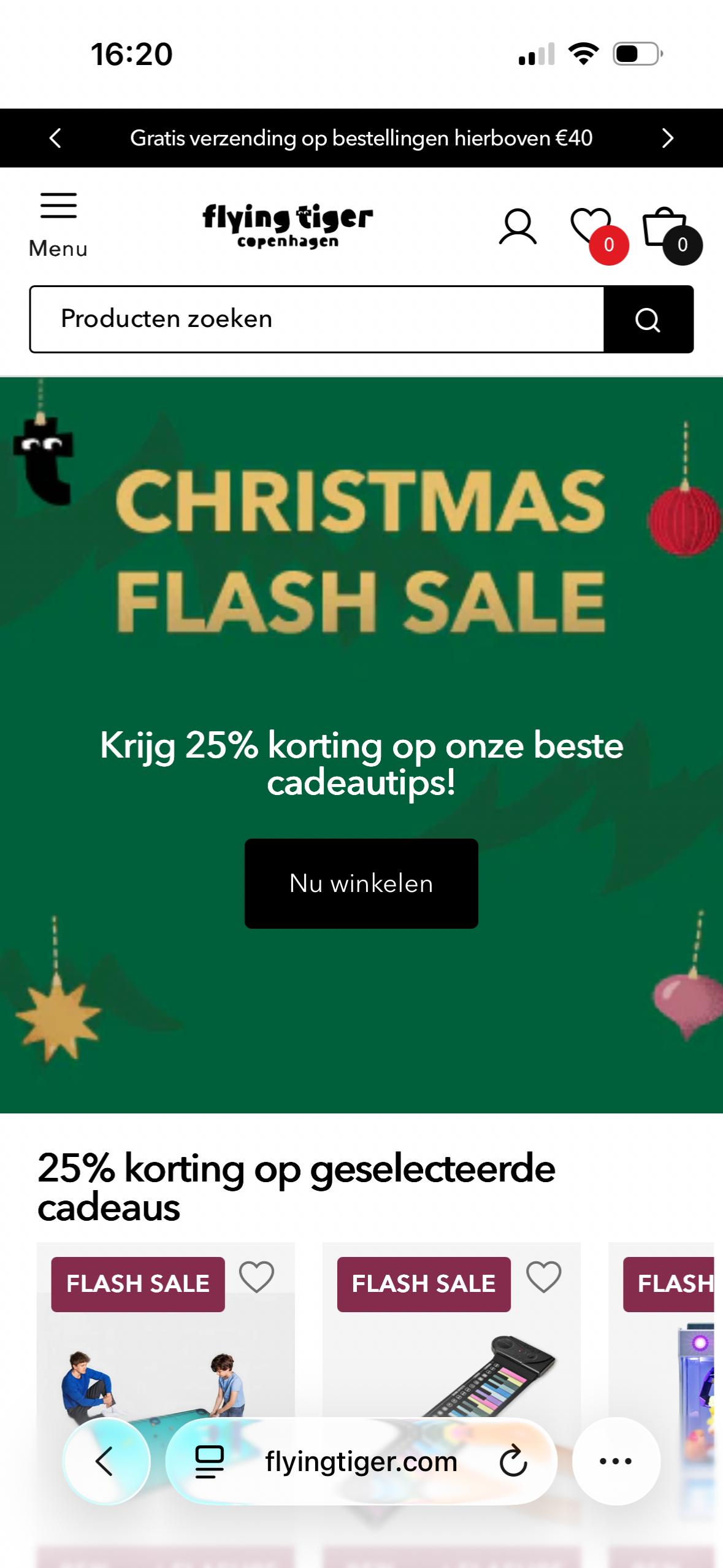 Kortingen bij Flying Tiger