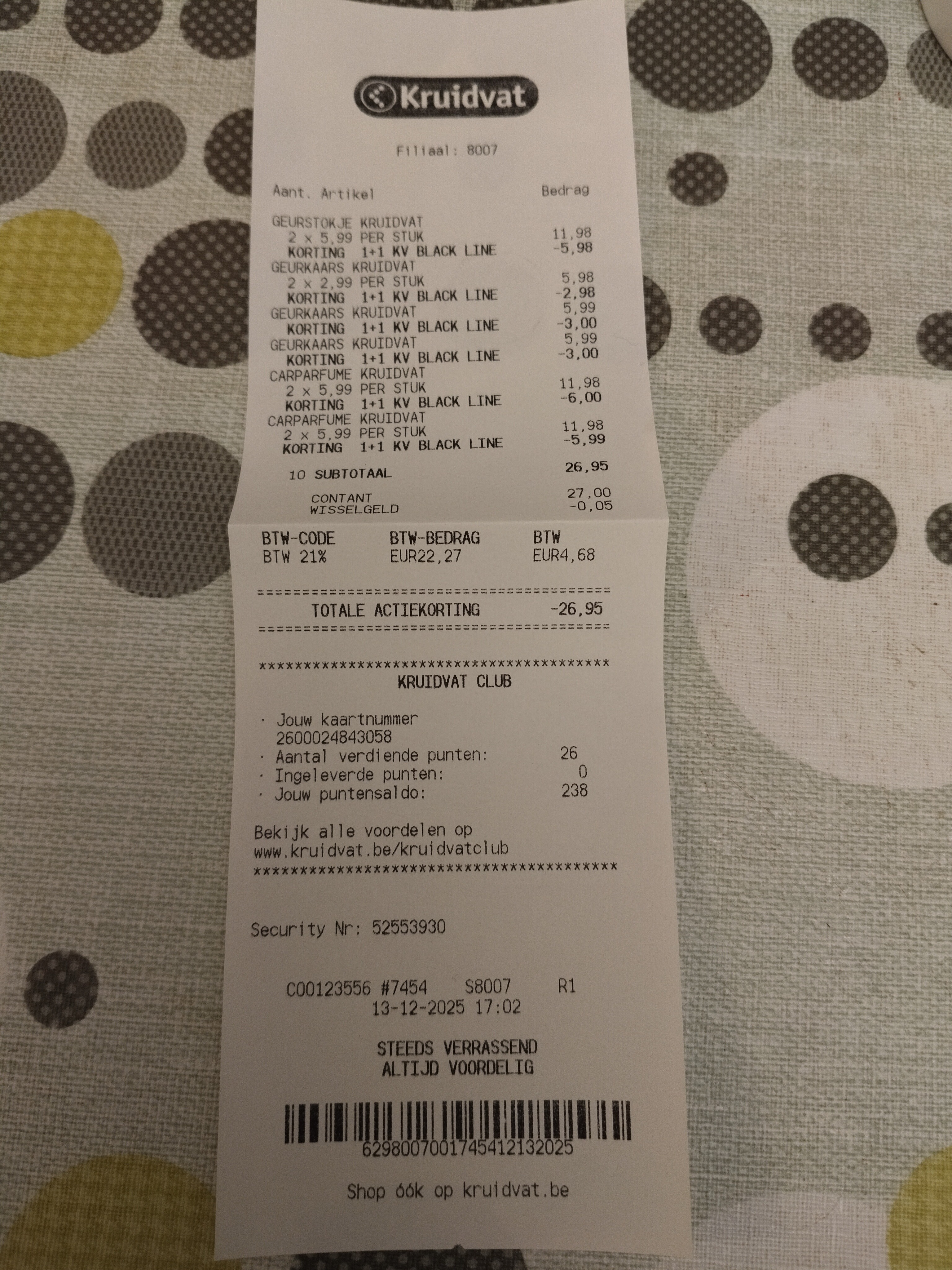 Geurkaarsen en stokjes van Kruidvat 1 + 1