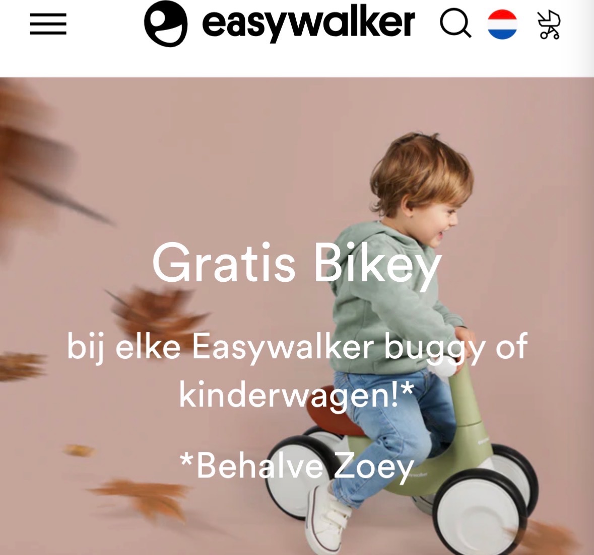 Gratis Bikey Bij Aankoop Easywalker
