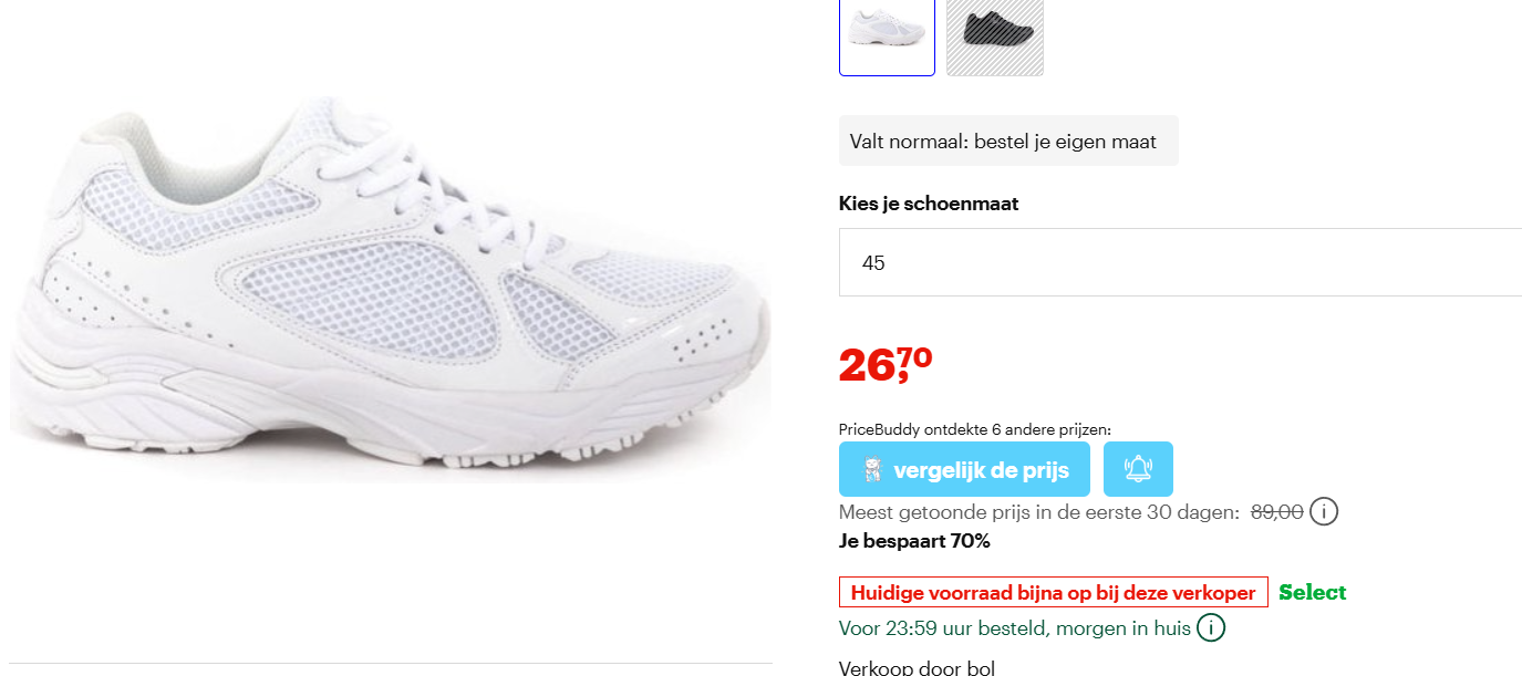 Scholl sneakers maat 45 met 70% korting