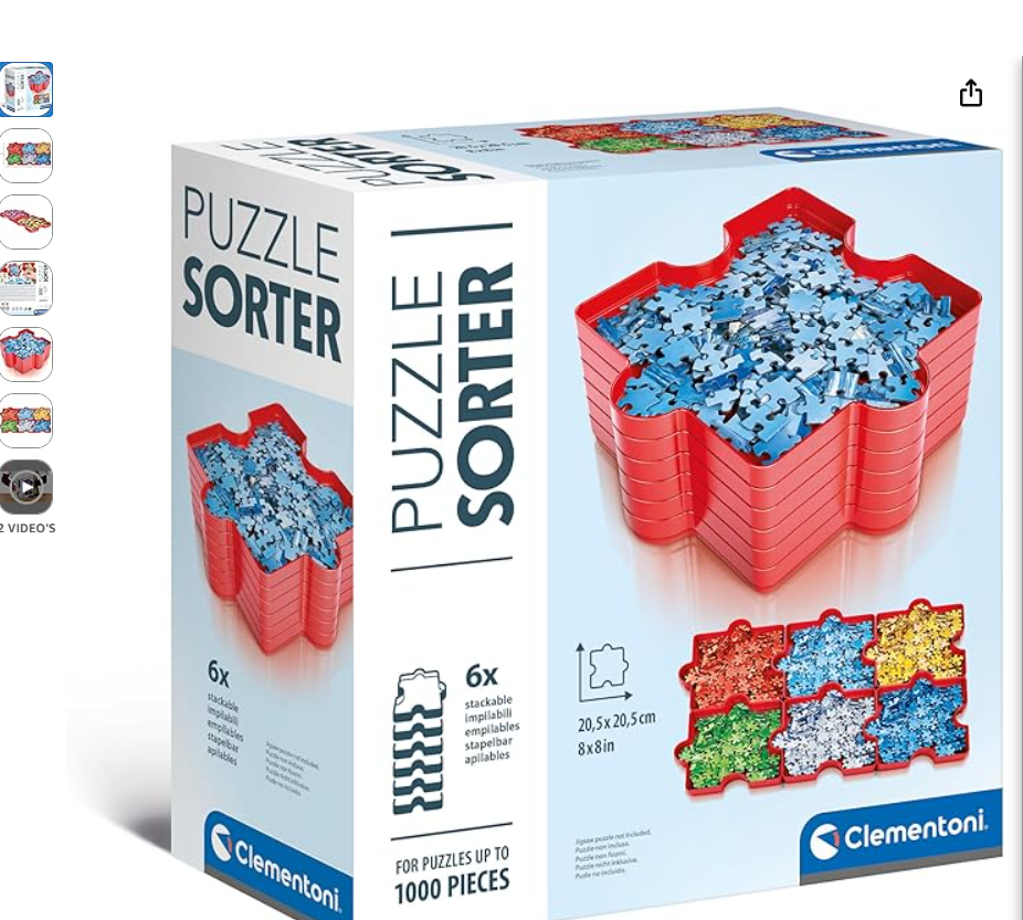Leuke opberger voor puzzels 6 stuks voor 5.69€