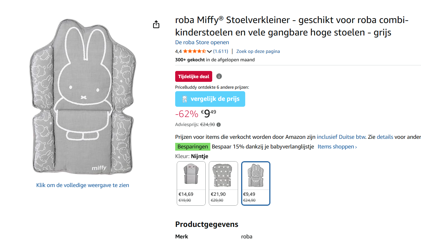 Stoelverkleiner van Nijntje voor 9.49€