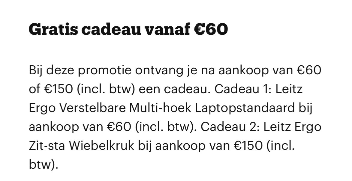 Gratis cadeau bij aankoop Esselte producten