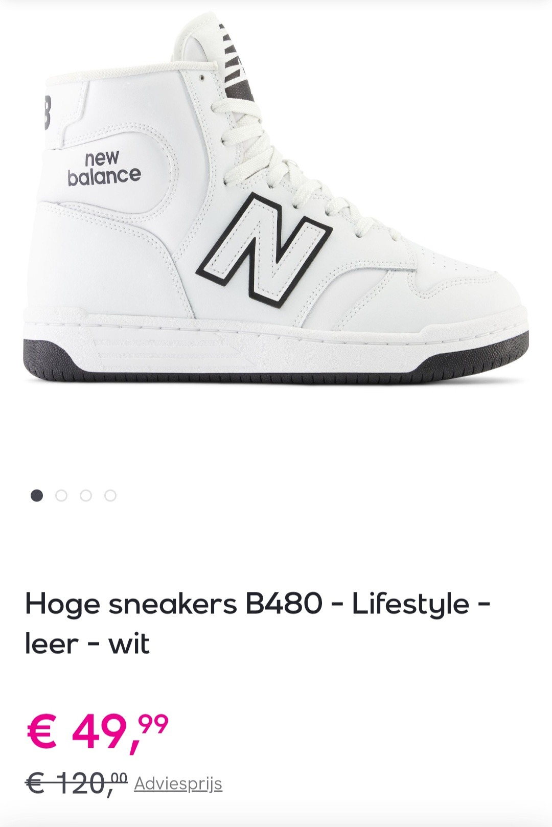 New balance hoge witte sneakers
