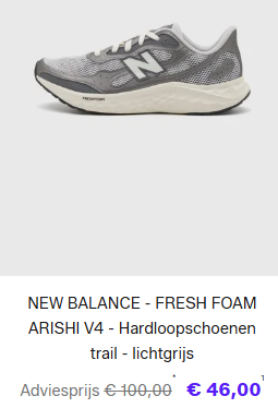 New Balance sportartikelen tot 60% goedkoper