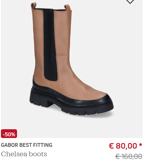 Gabor laarzen aan de helft van de prijs