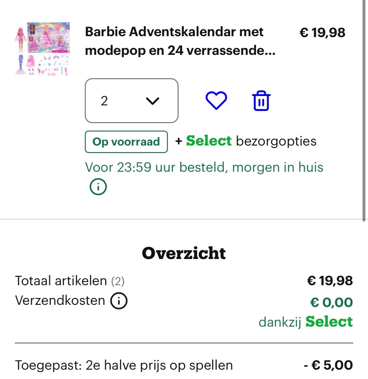 Barbie adventkalender