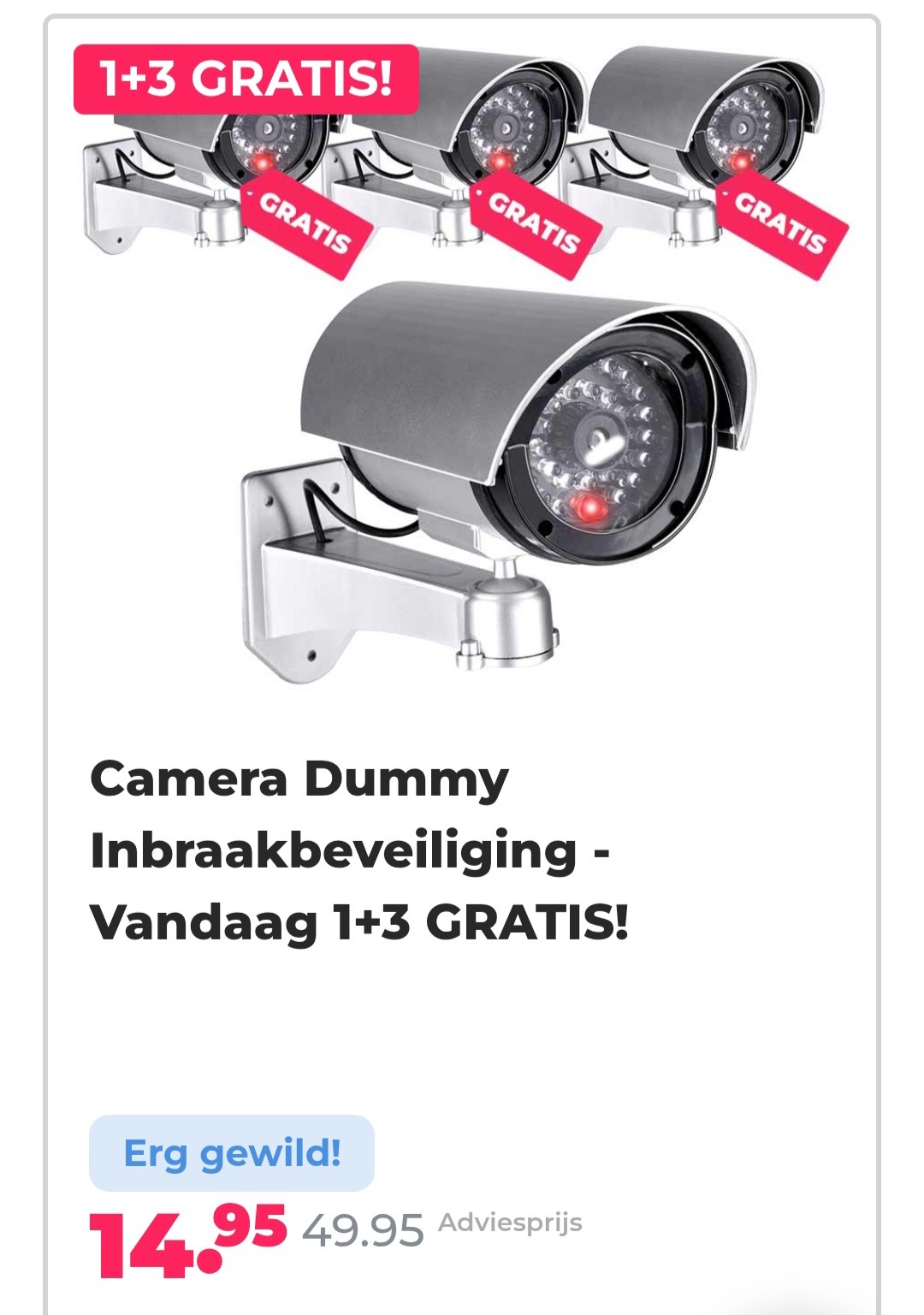Camera dummy 1+3 gratis