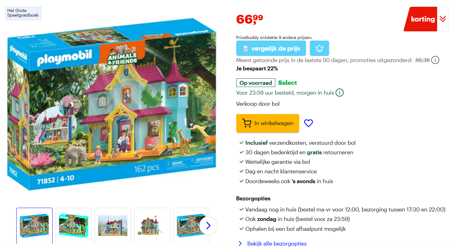 Playmobil: Levendig dierenhuis - laagste prijs ooit