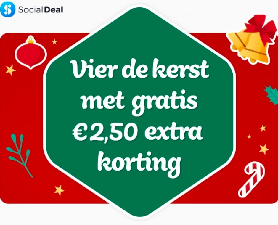 €2,50 extra korting op Social Deal