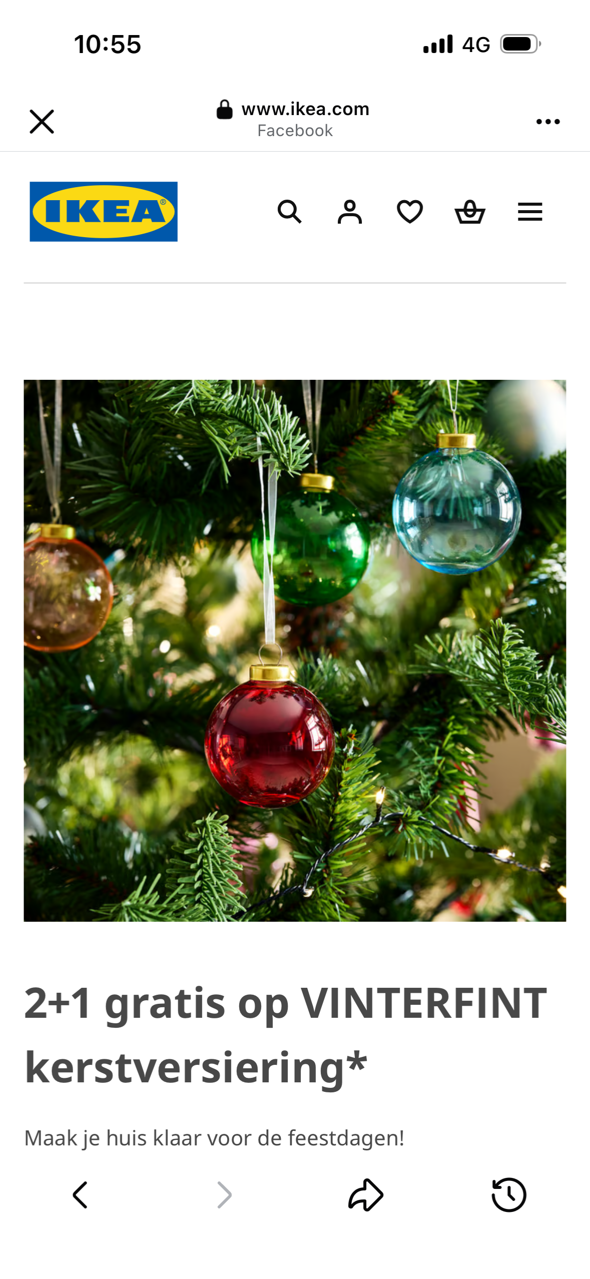 2+1 op VINTERFINT kerstversiering