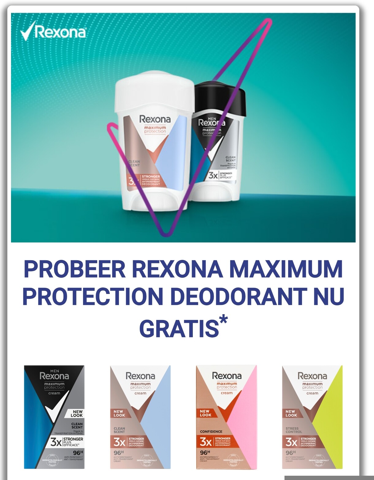 Rexona 100% terugbetaald 🥳