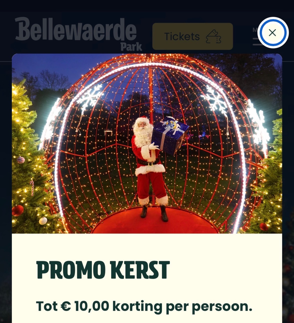 Kortingscode Bellewaerde Kerst