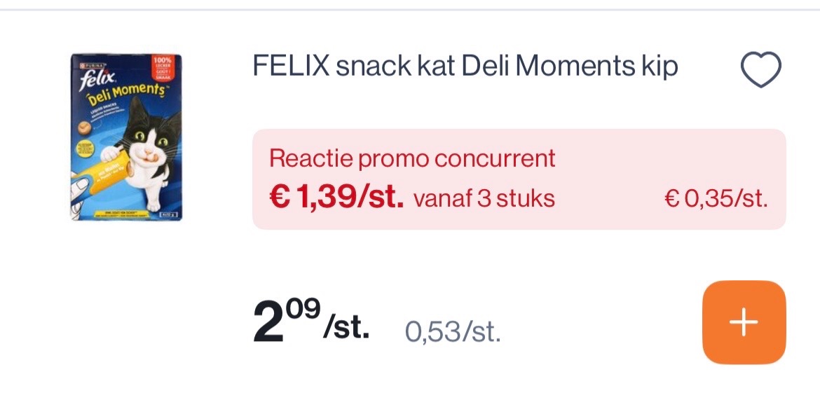 Felix katten snacks in promo in combinatie met coupons