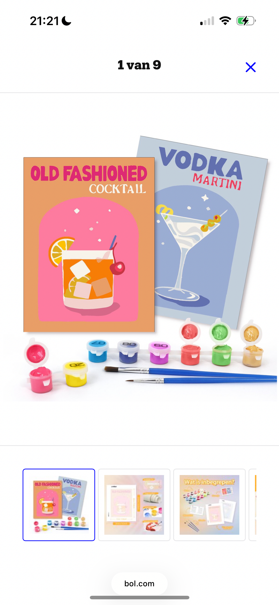 Rubye® Schilderen Op Nummer Volwassenen – Vodka Martini