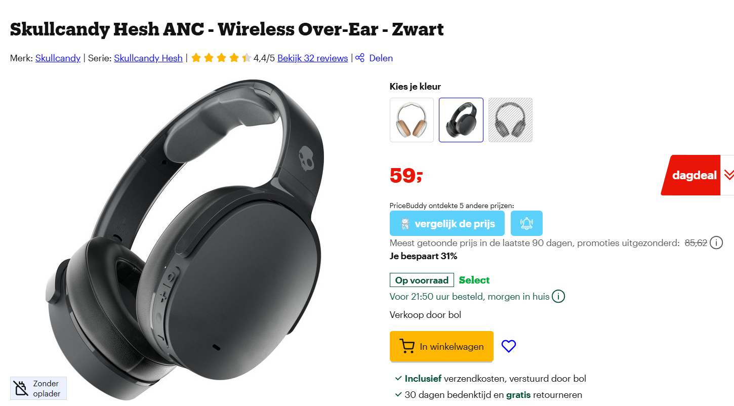 Hoofdtelefoon met ruisonderdrukking - Skullcandy