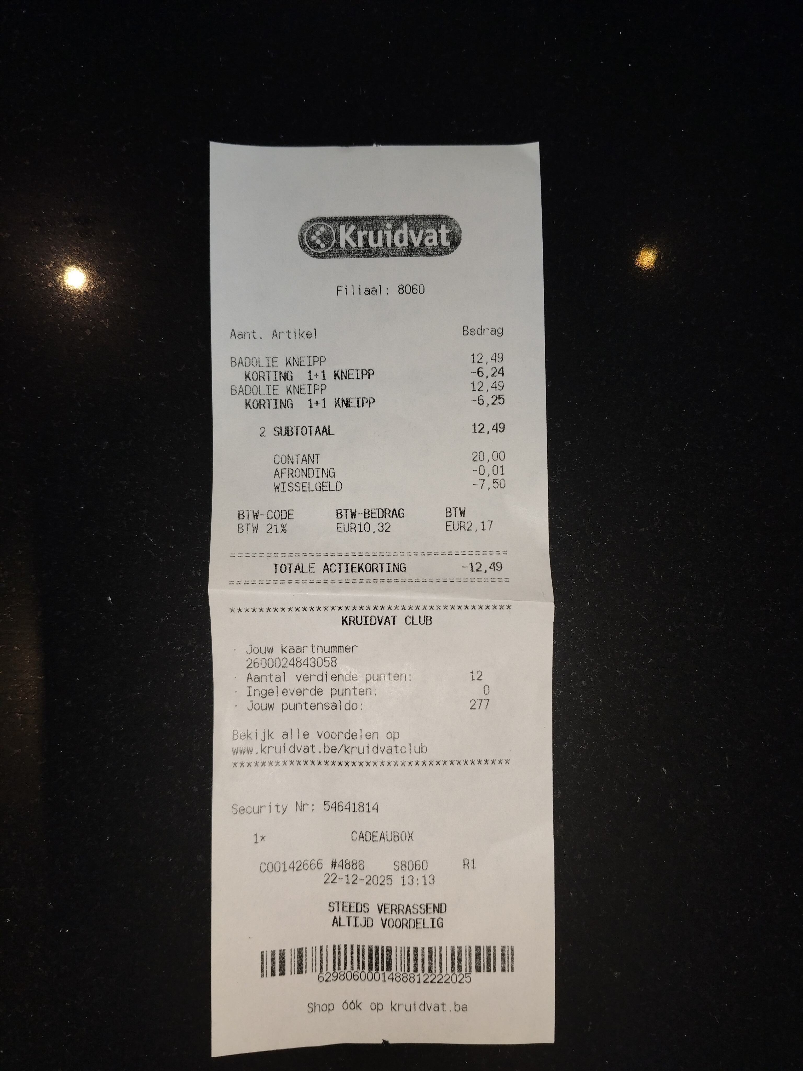 Kneipp 1 + 1 gratis bij Kruidvat