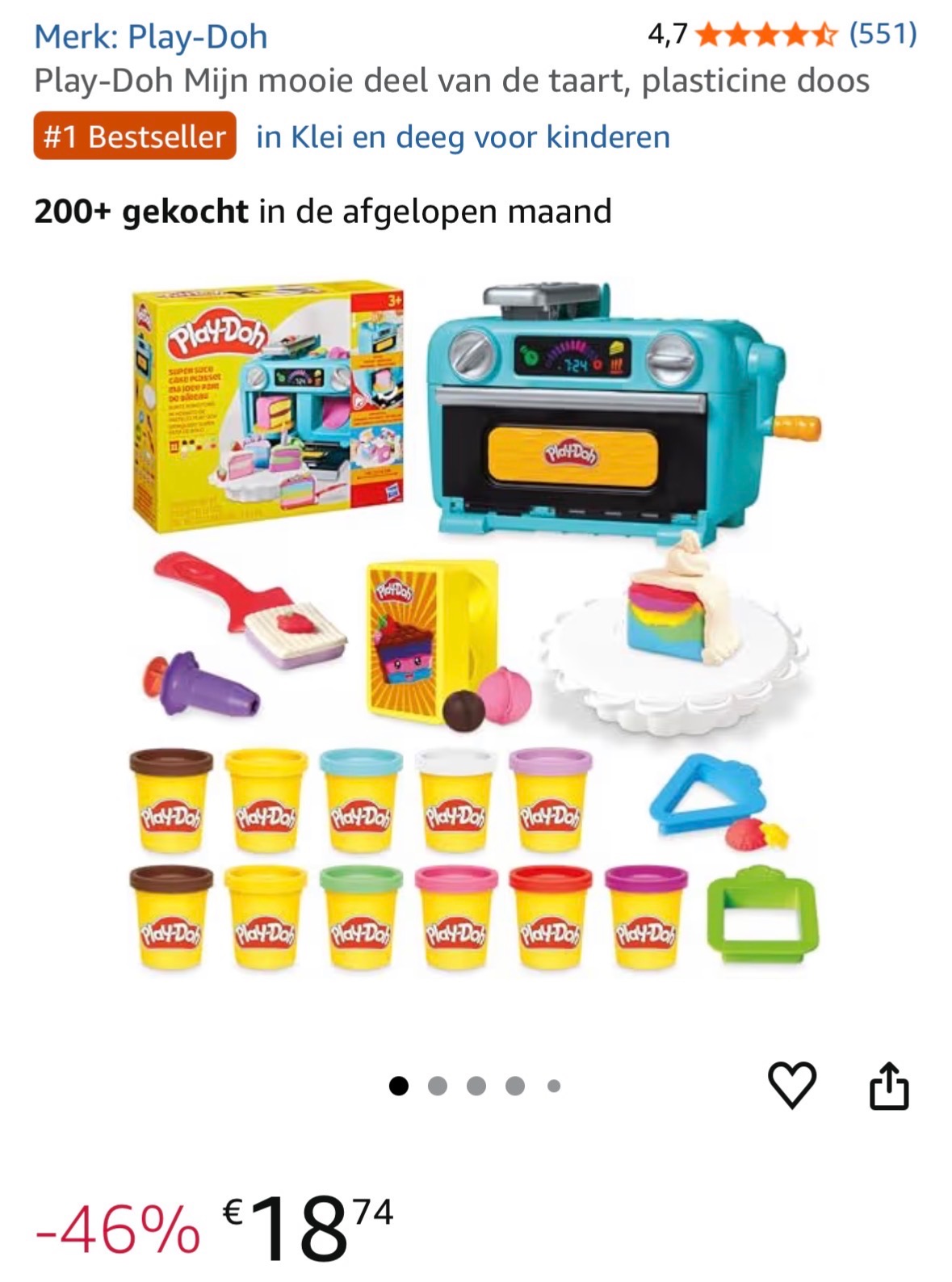 Play-Doh taartjes bakken