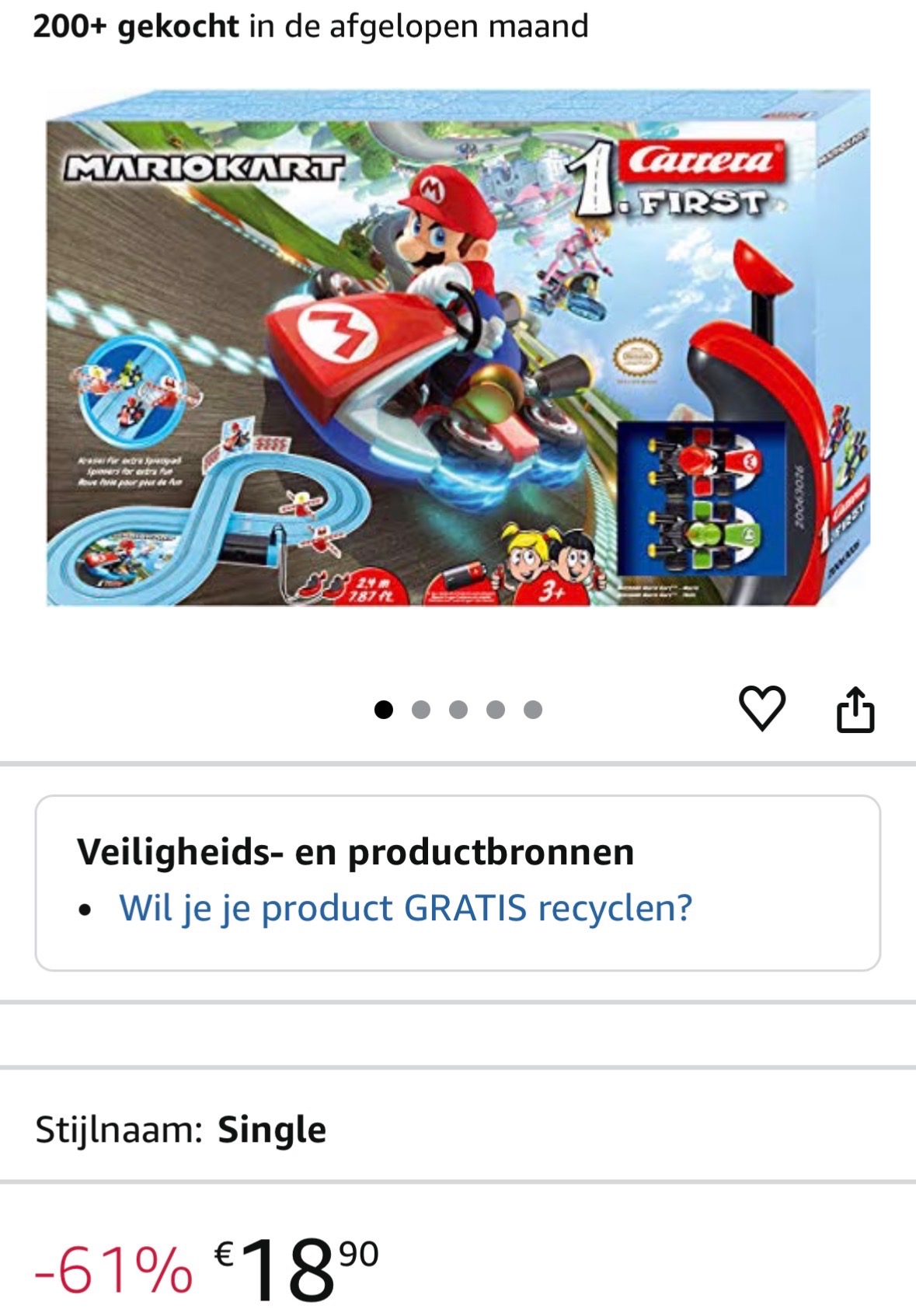 Carrera FIRST Racecircuit Mario Kart