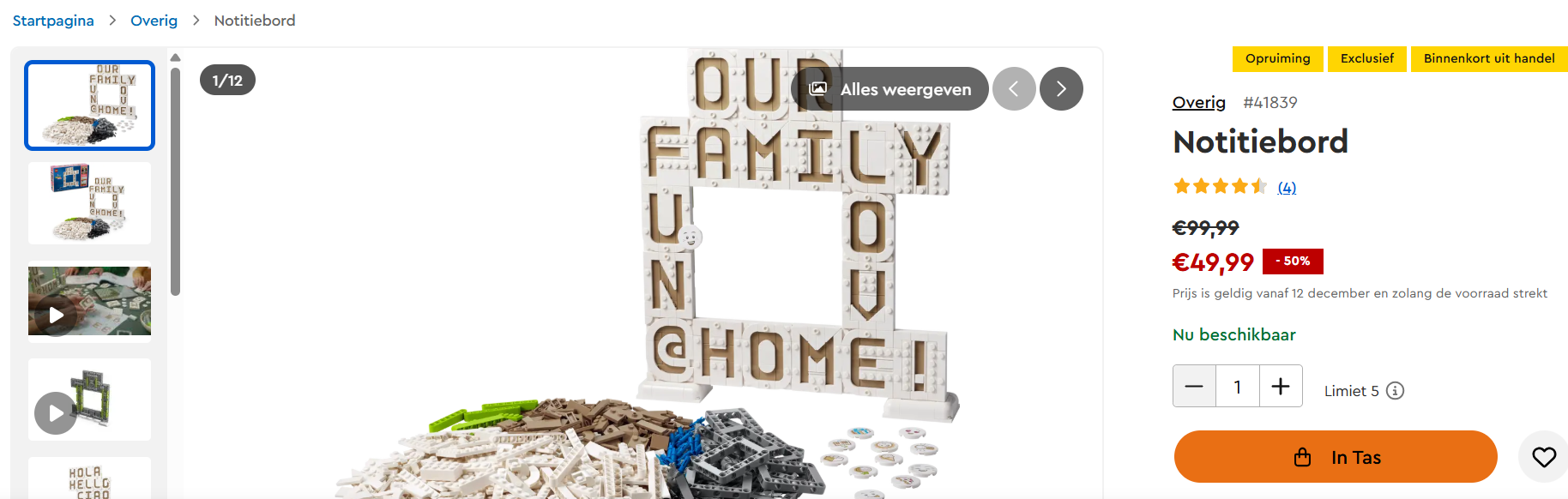 Lego Notitiebord (41839) - Laagste prijs ooit!!