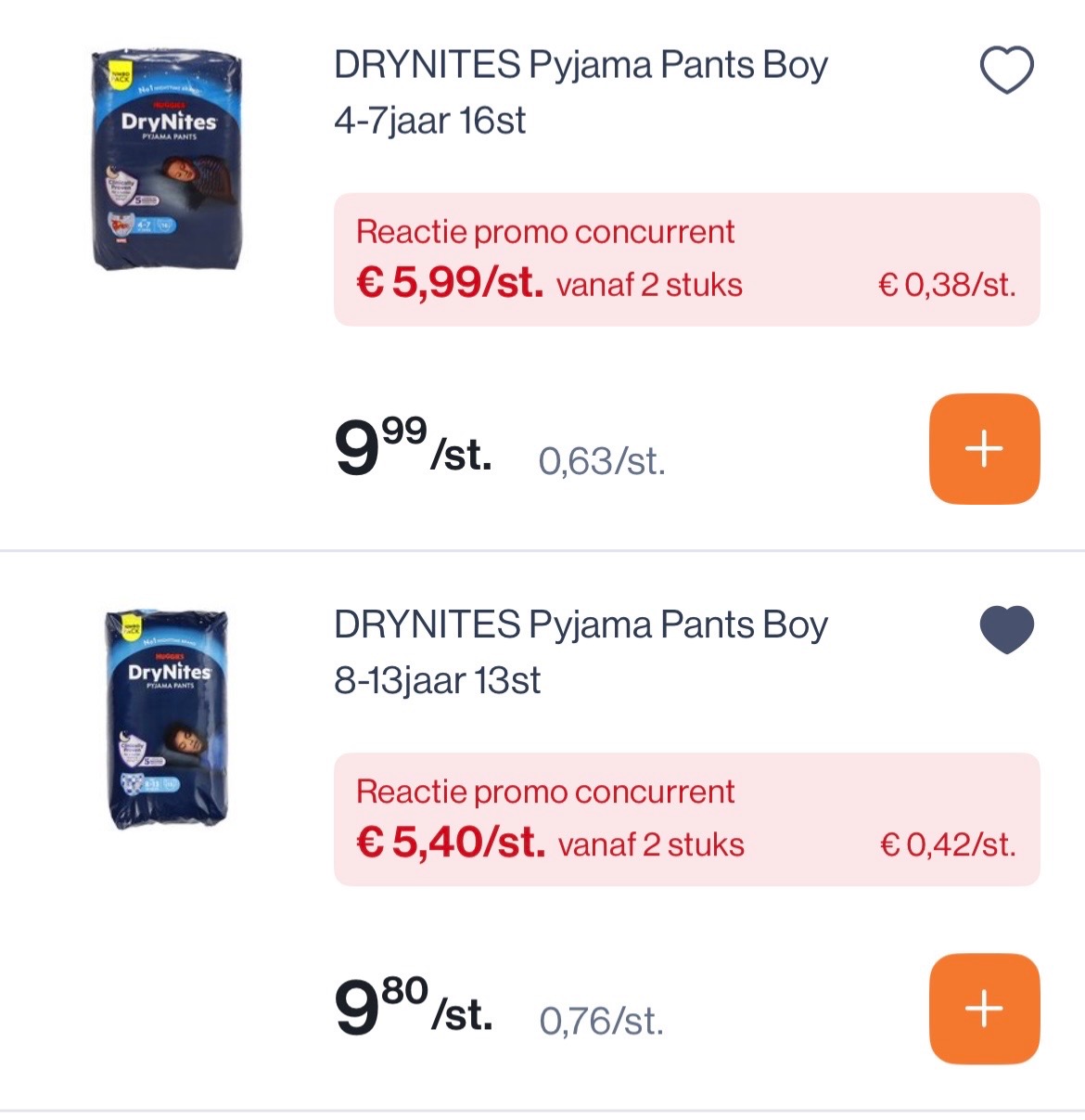 Drynites nachtbroekjes boy en girl goedkoper in combinatie met wowi coupon
