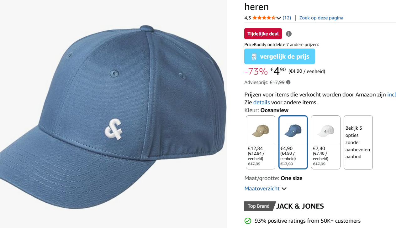 Petten van Jack & Jones vanaf 4.90€