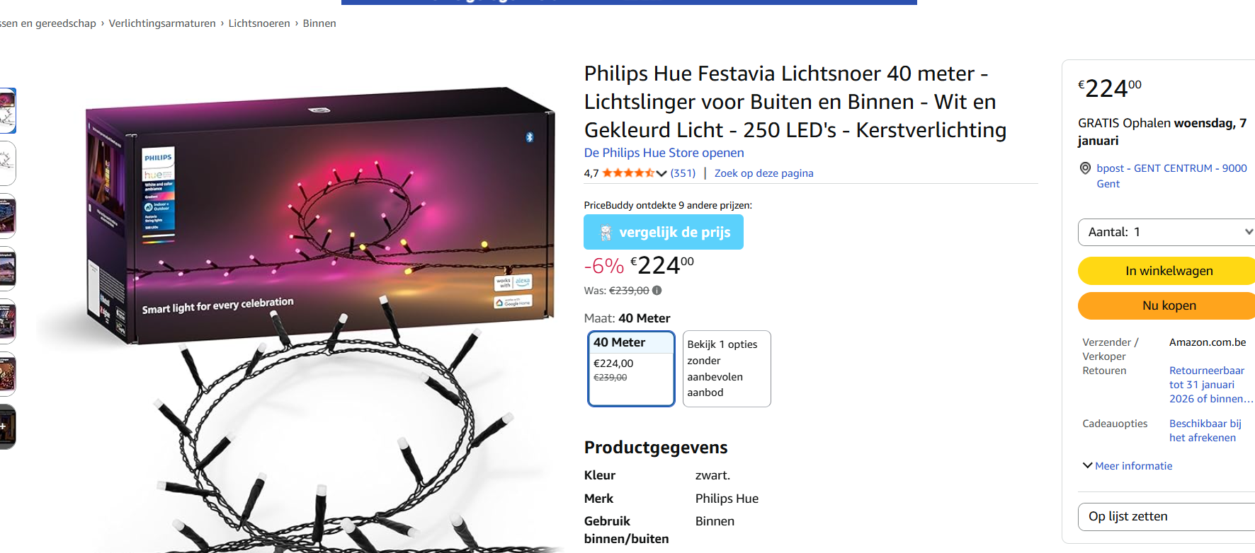Philips Hue Festavia lichtsnoer