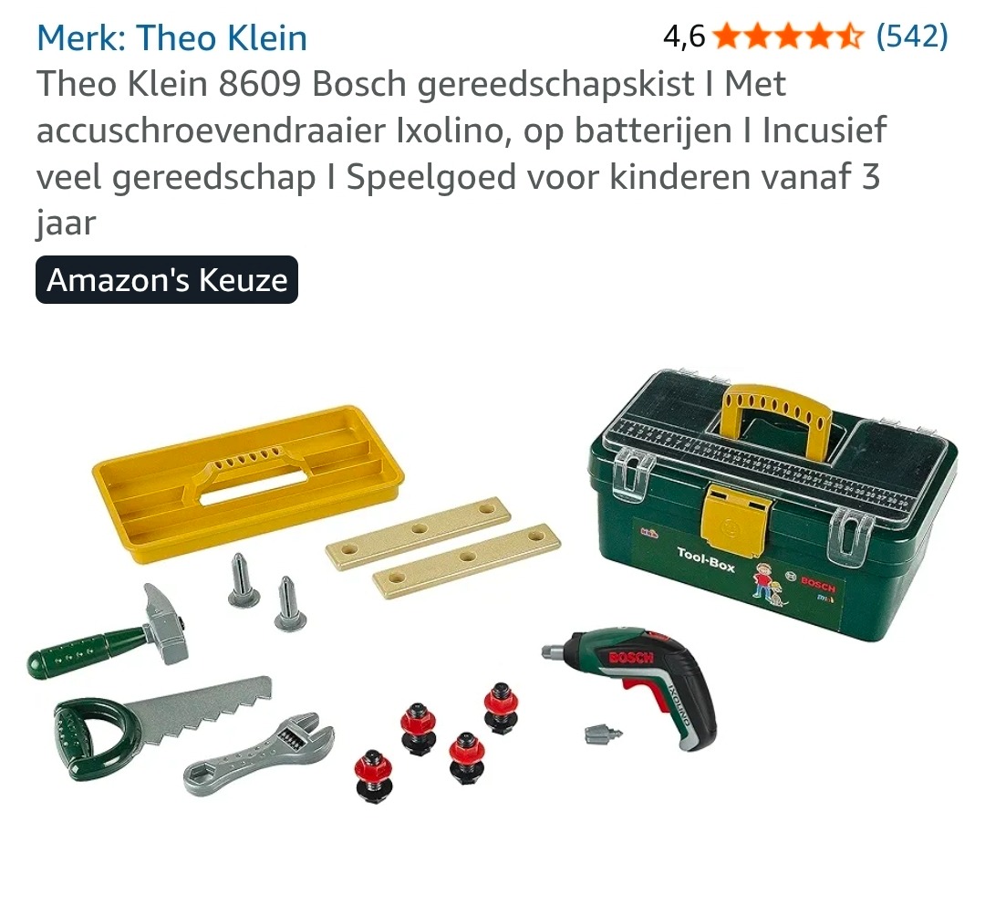 Theo Klein 8609 Bosch gereedschapskist