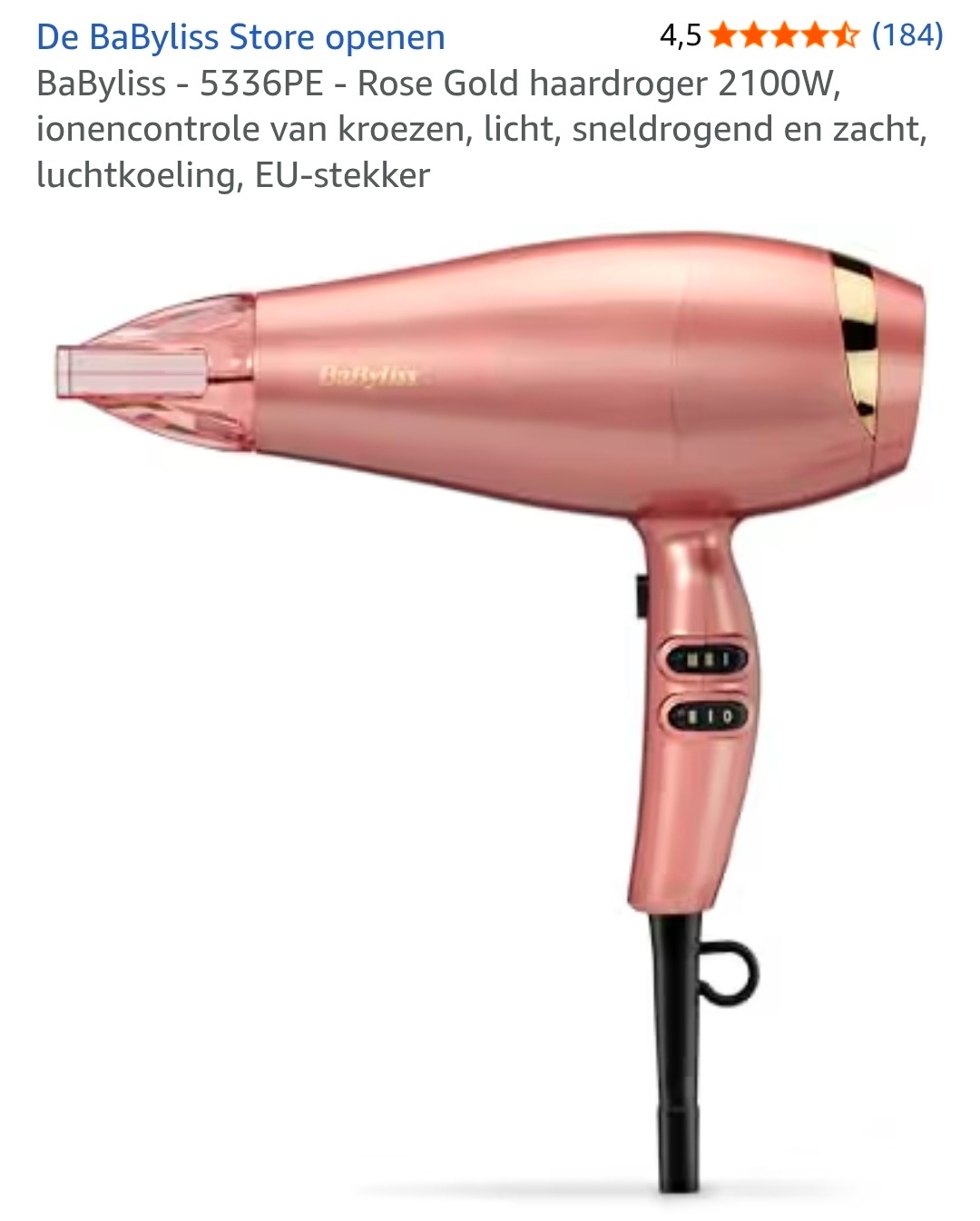 BaByliss Elegance 2100 Haardroger