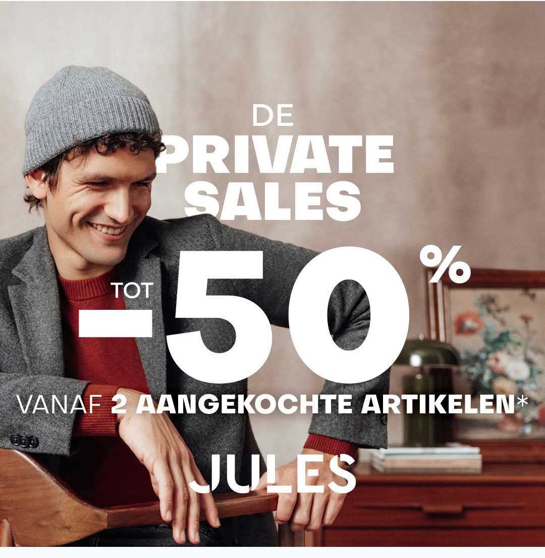 Bij Jules tot 50% korting vanaf 2 stuks