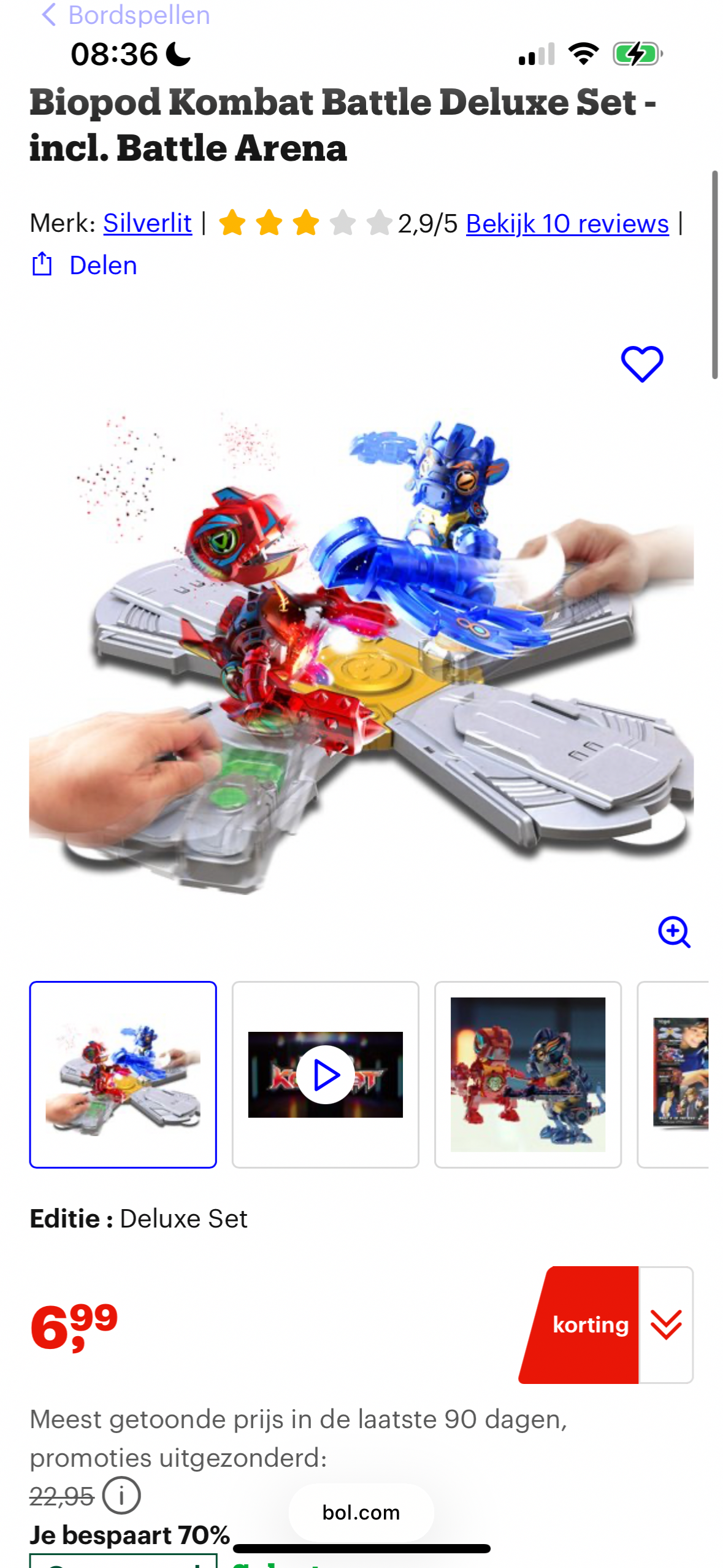 Biopod Kombat Battle Deluxe Set - incl. battle arena