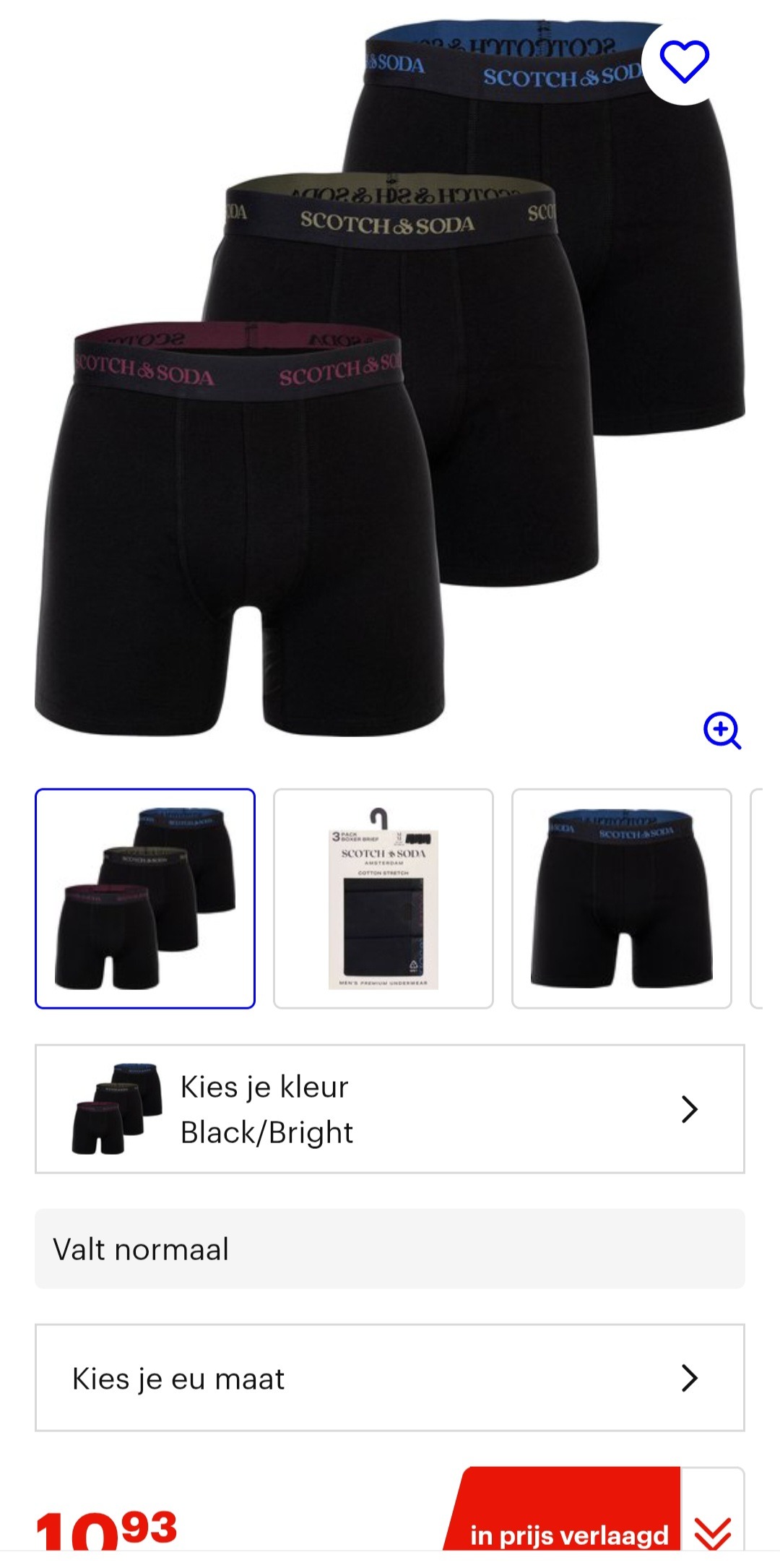 Scotch & Soda 3 stuks maat S -71%