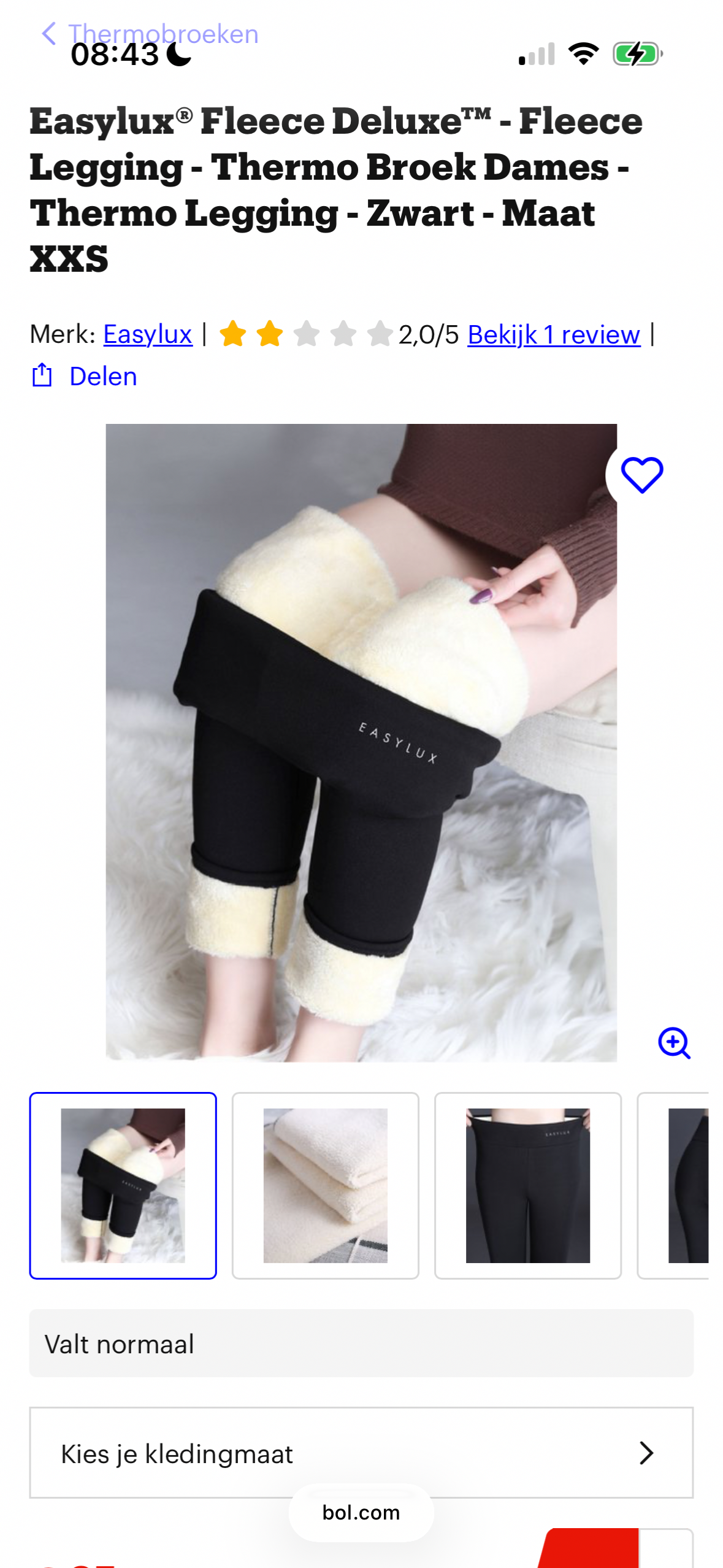 Easylux® Fleece Deluxe™ - Fleece Legging