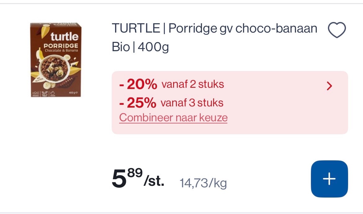 Turtle ontbijtgranen In promo + coupon bij Collect en go