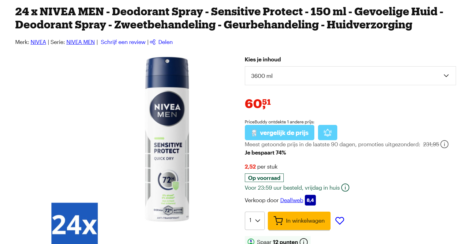 2.52€ per stuk voor Niveau Men protect