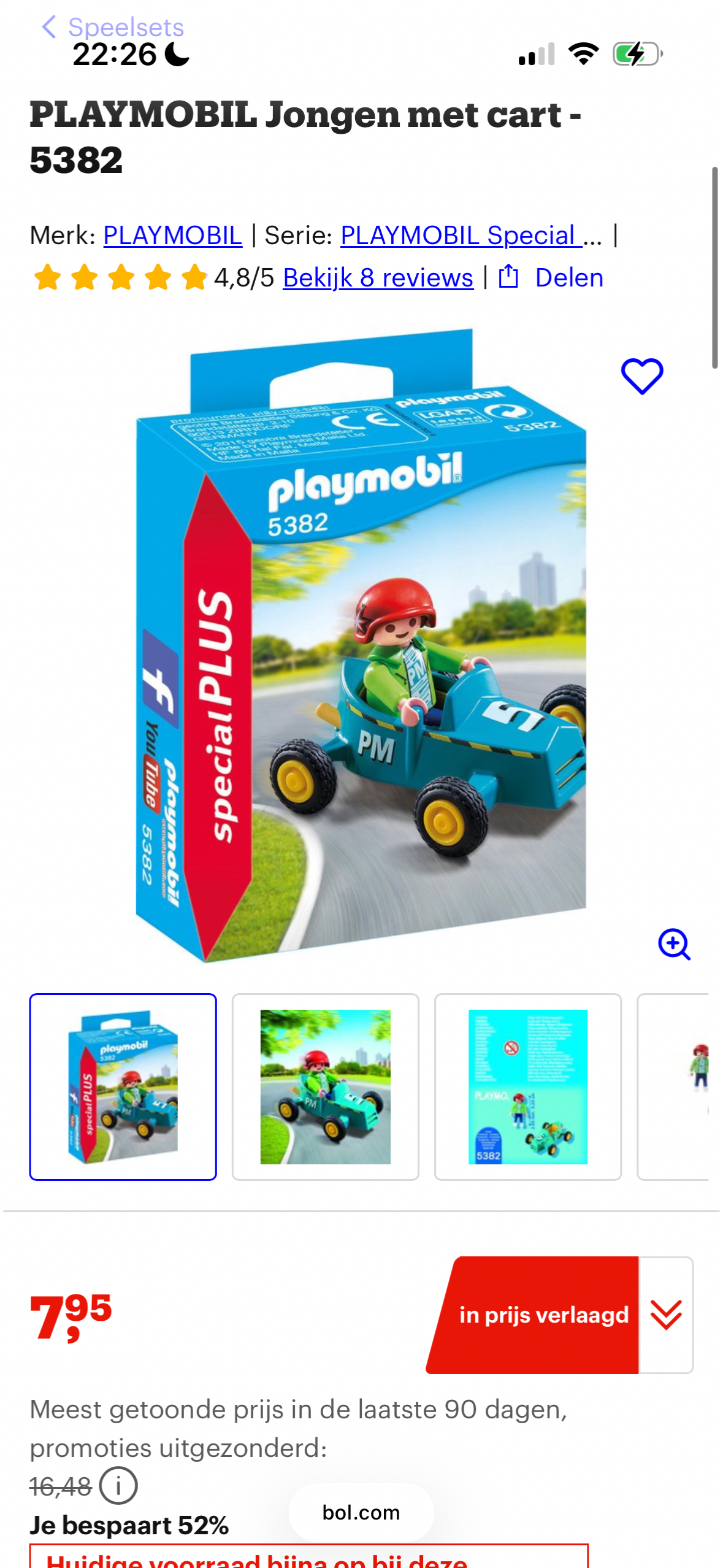 PLAYMOBIL Jongen met cart