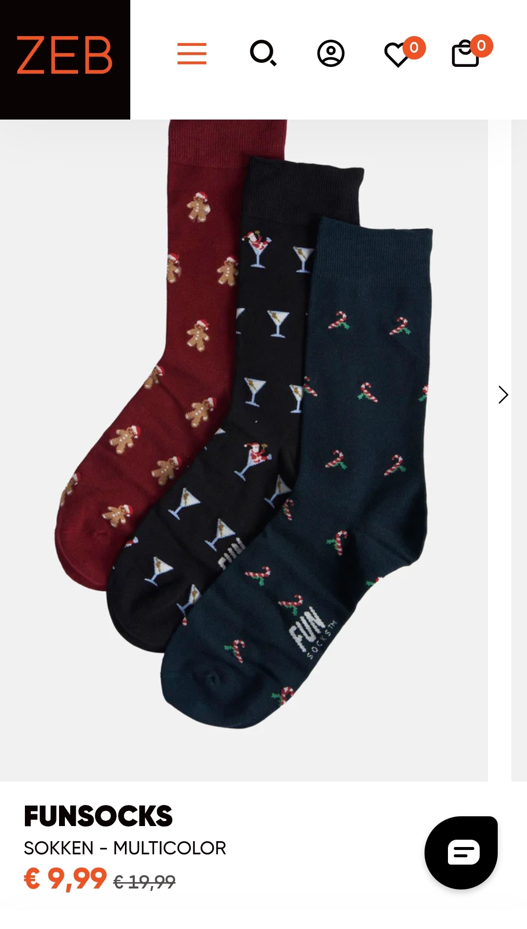 Geschenkset kousen 50% korting bij Zeb