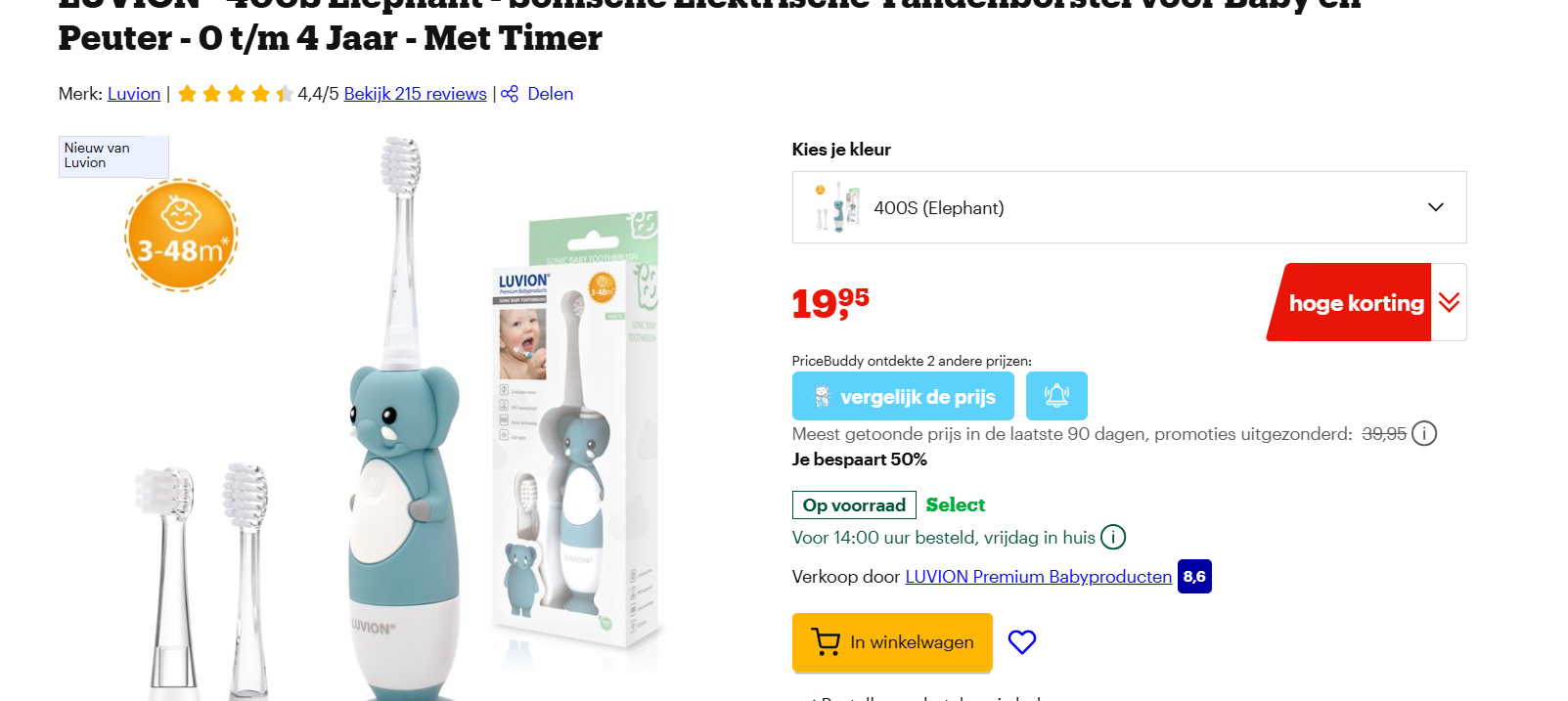 Leuke tandenborstel voor Baby en Peuter
