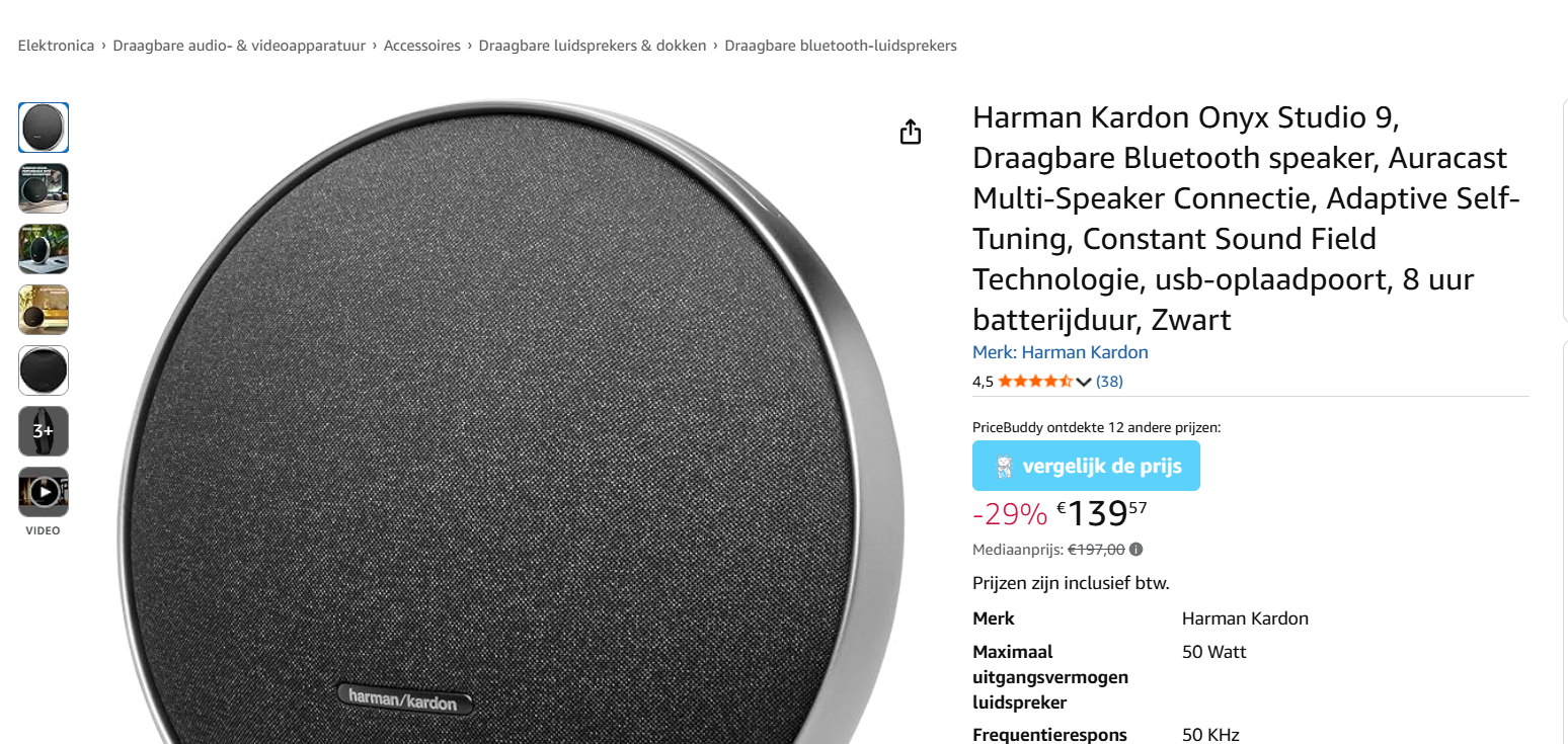 Harman Draagbare Bluetooth speaker