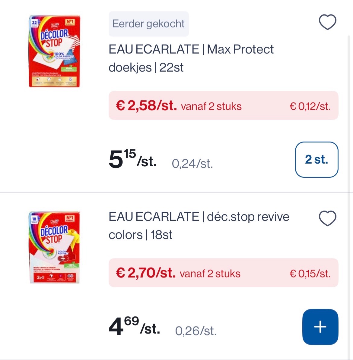 Decolor stop -50% in combinatie met coupon